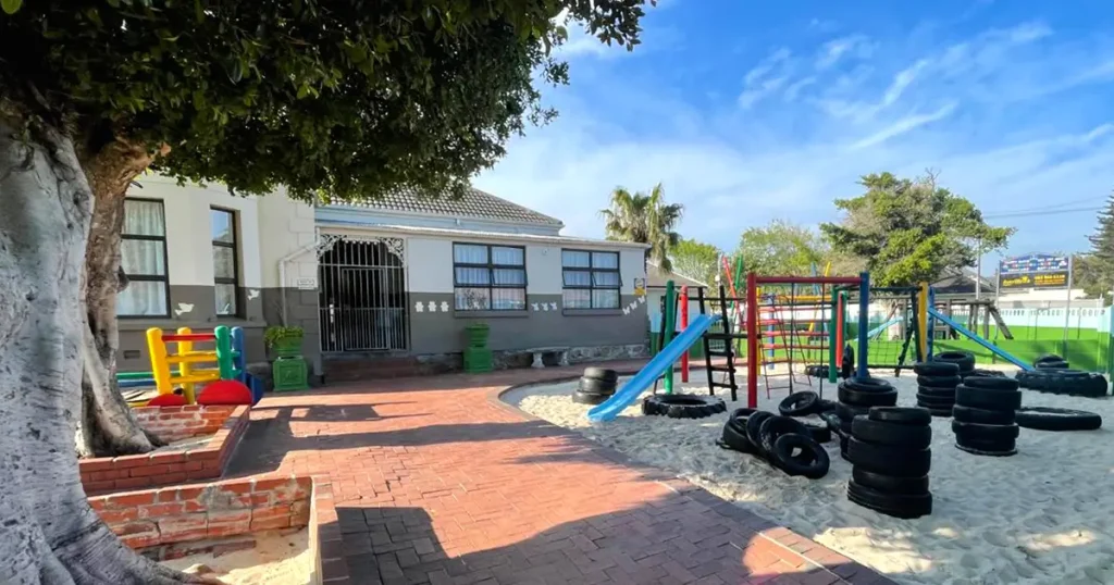 Happy Days School building with playground